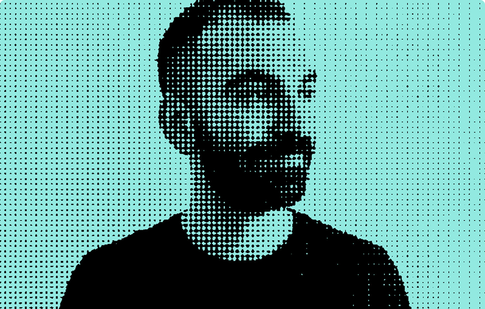 Halftone portrait of Enrico Furfaro