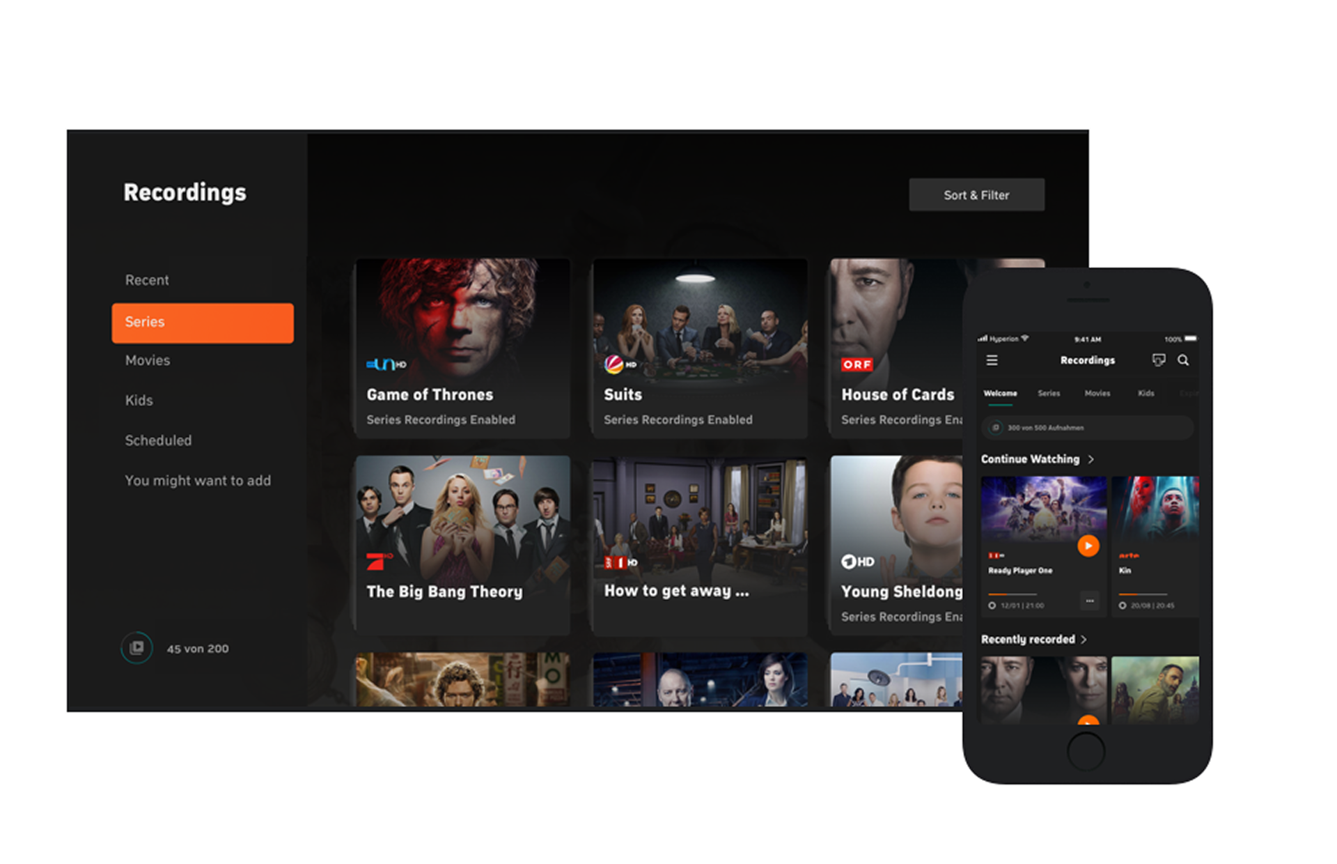 Recordings experience after the redesign